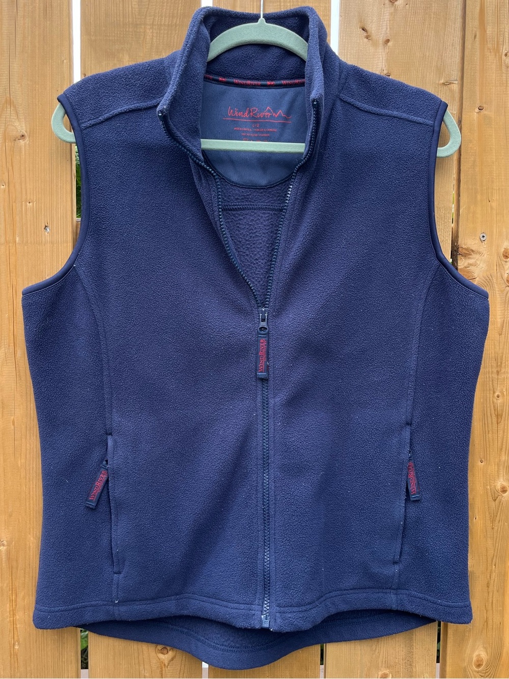 90s Y2K Gorpcore WindRiver Navy Fleece Fall Vest Nautical Autumn Jacket